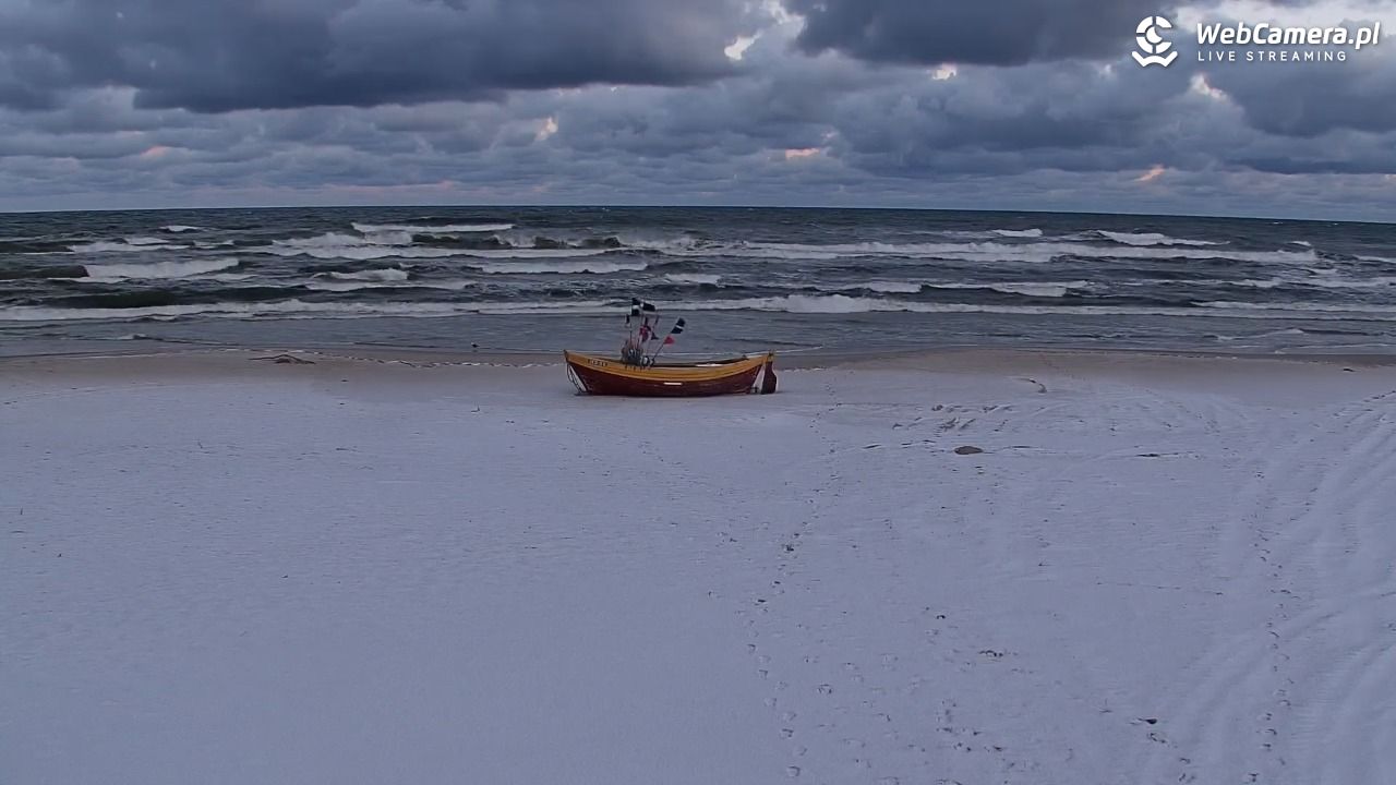 DĘBKI - widok na plażę - 21 listopad 2024, 07:35