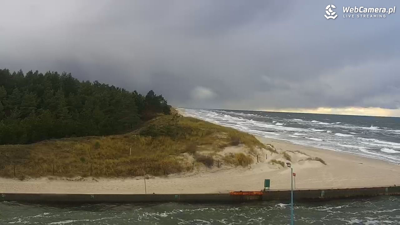 DŹWIRZYNO - widok na plażę - 20 listopad 2024, 13:51