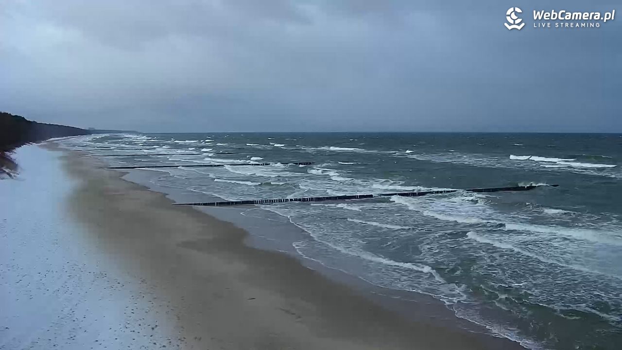 TRZĘSACZ - widok na plażę - 21 listopad 2024, 07:19