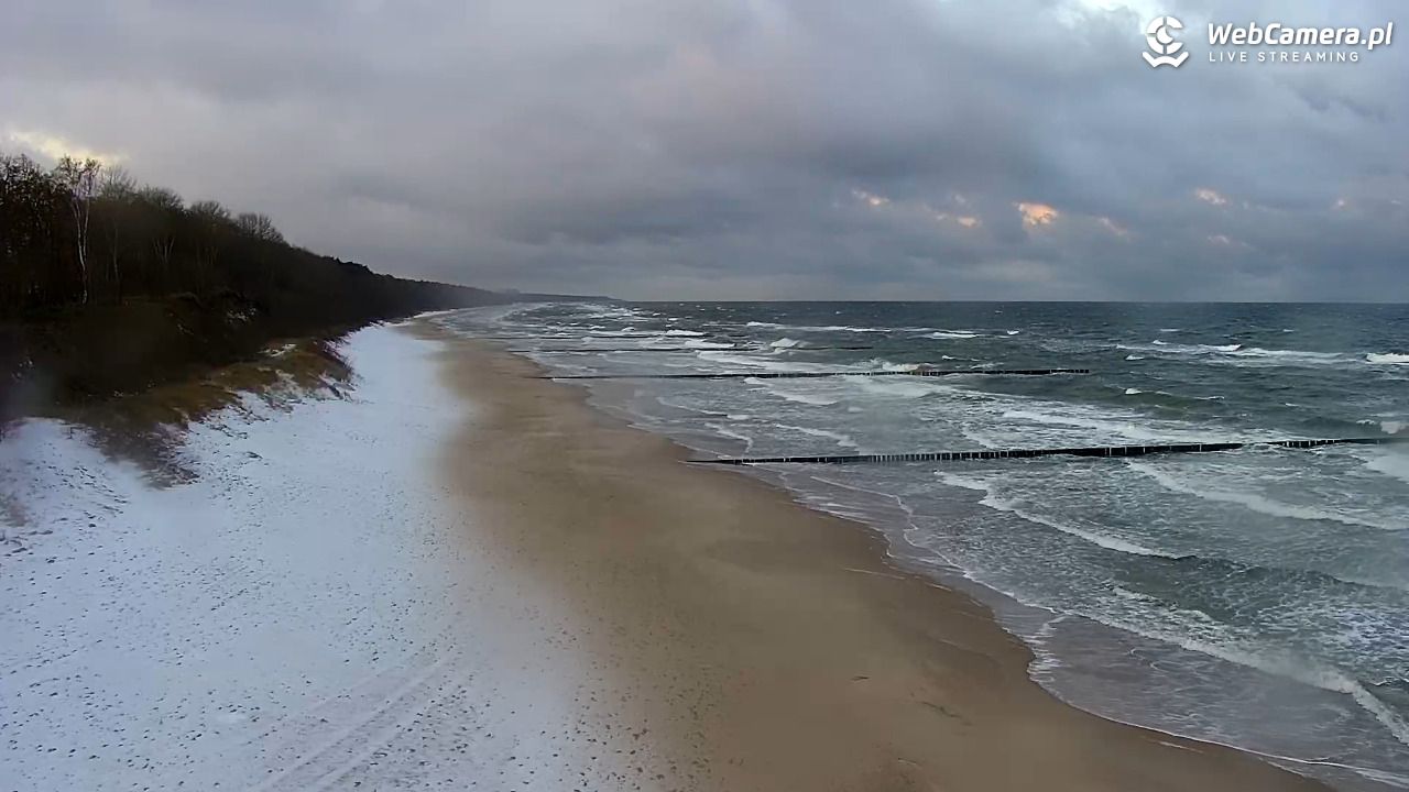 TRZĘSACZ - widok na plażę - 21 listopad 2024, 07:45