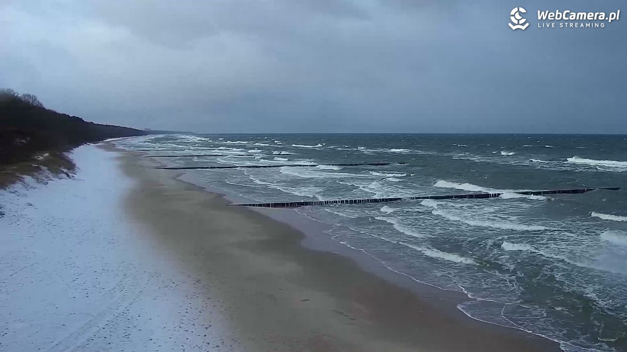 TRZĘSACZ - widok na plażę - 21 listopad 2024, 07:19