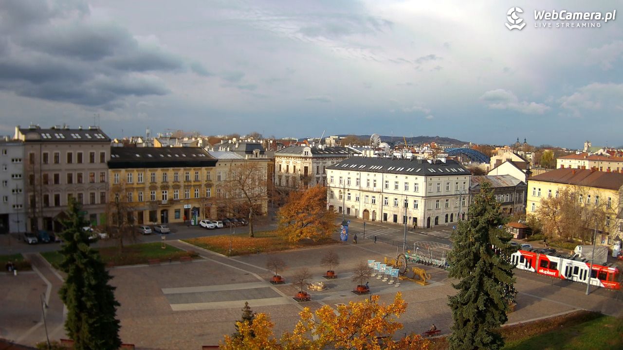 Kraków - widok na rynek Podgórski - 18 listopad 2024, 09:20