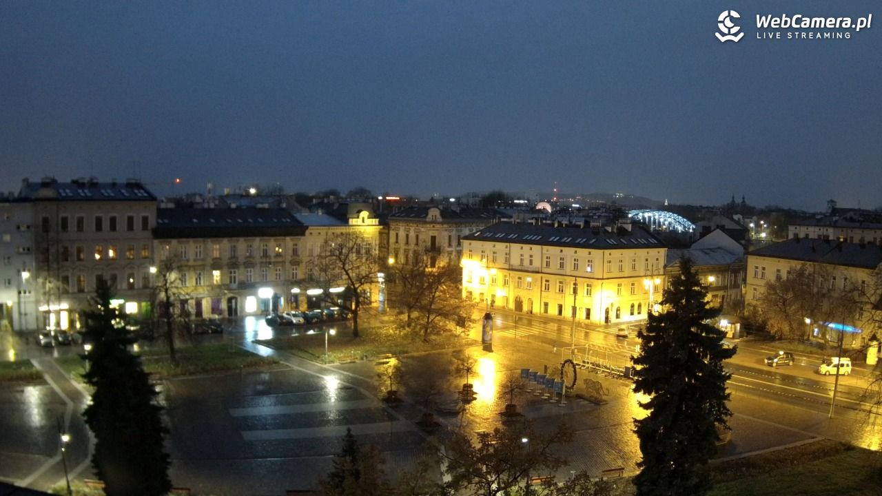 Kraków - widok na rynek Podgórski - 20 listopad 2024, 06:35