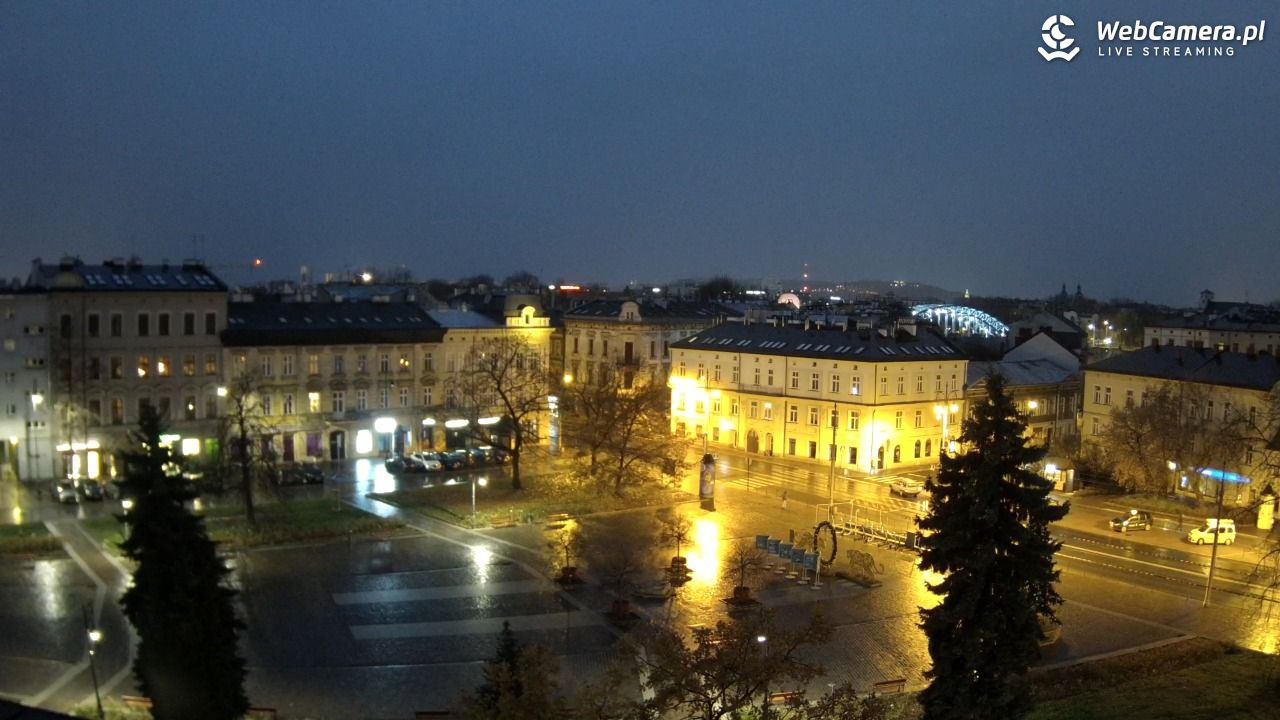 Kraków - widok na rynek Podgórski - 20 listopad 2024, 06:35