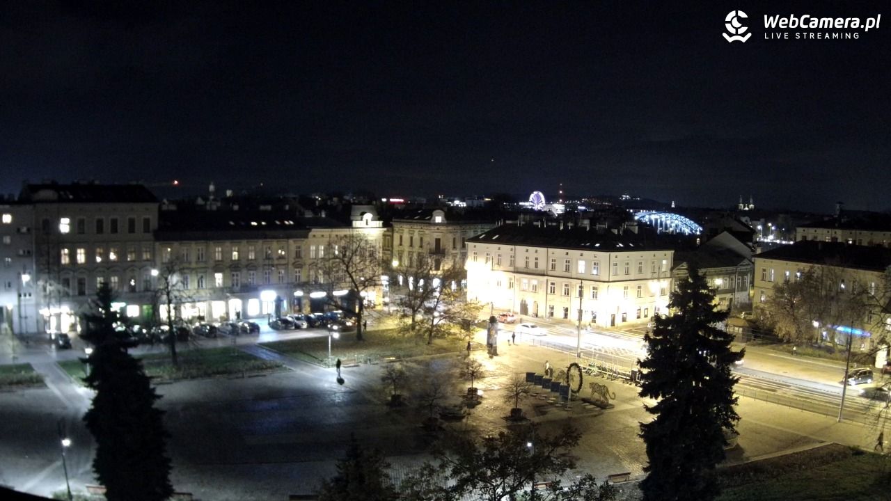 Kraków - widok na rynek Podgórski - 19 listopad 2024, 18:07