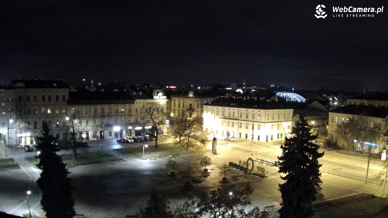 Kraków - widok na rynek Podgórski - 20 listopad 2024, 01:34