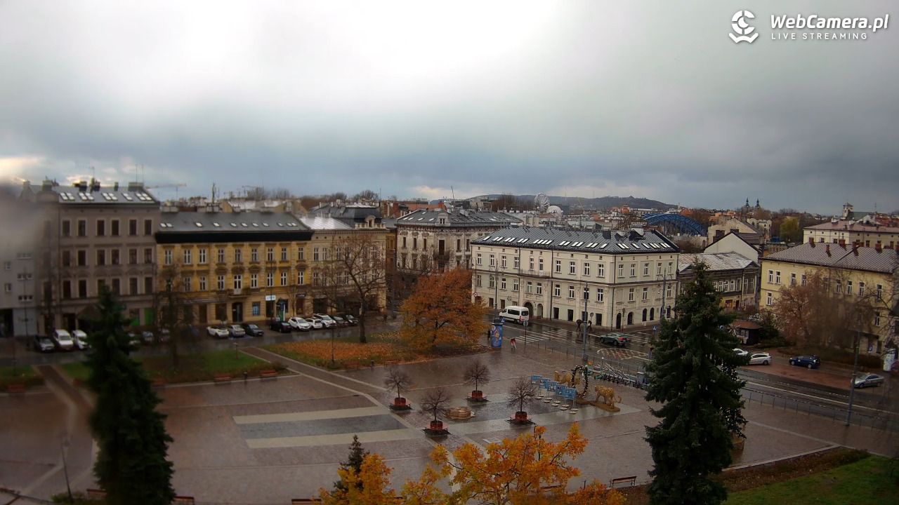 Kraków - widok na rynek Podgórski - 18 listopad 2024, 13:45