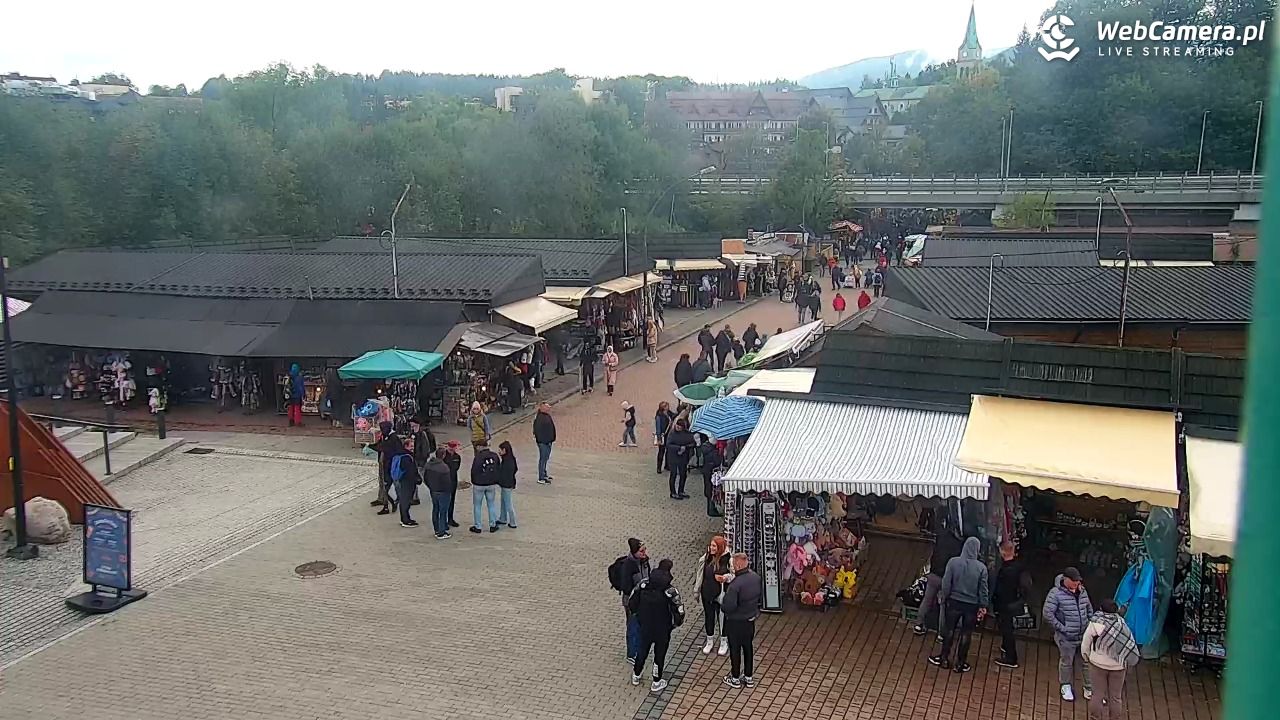 Zakopane - widok na dolną stację kolei na Gubałówkę - 29 wresień 2024, 13:55