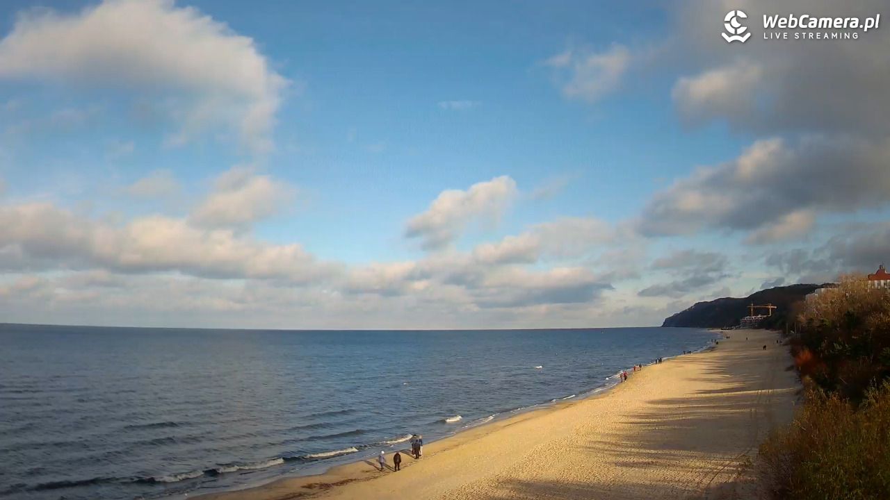 Międzyzdroje - widok na wschodnią stronę plaży - 22 listopad 2024, 12:08