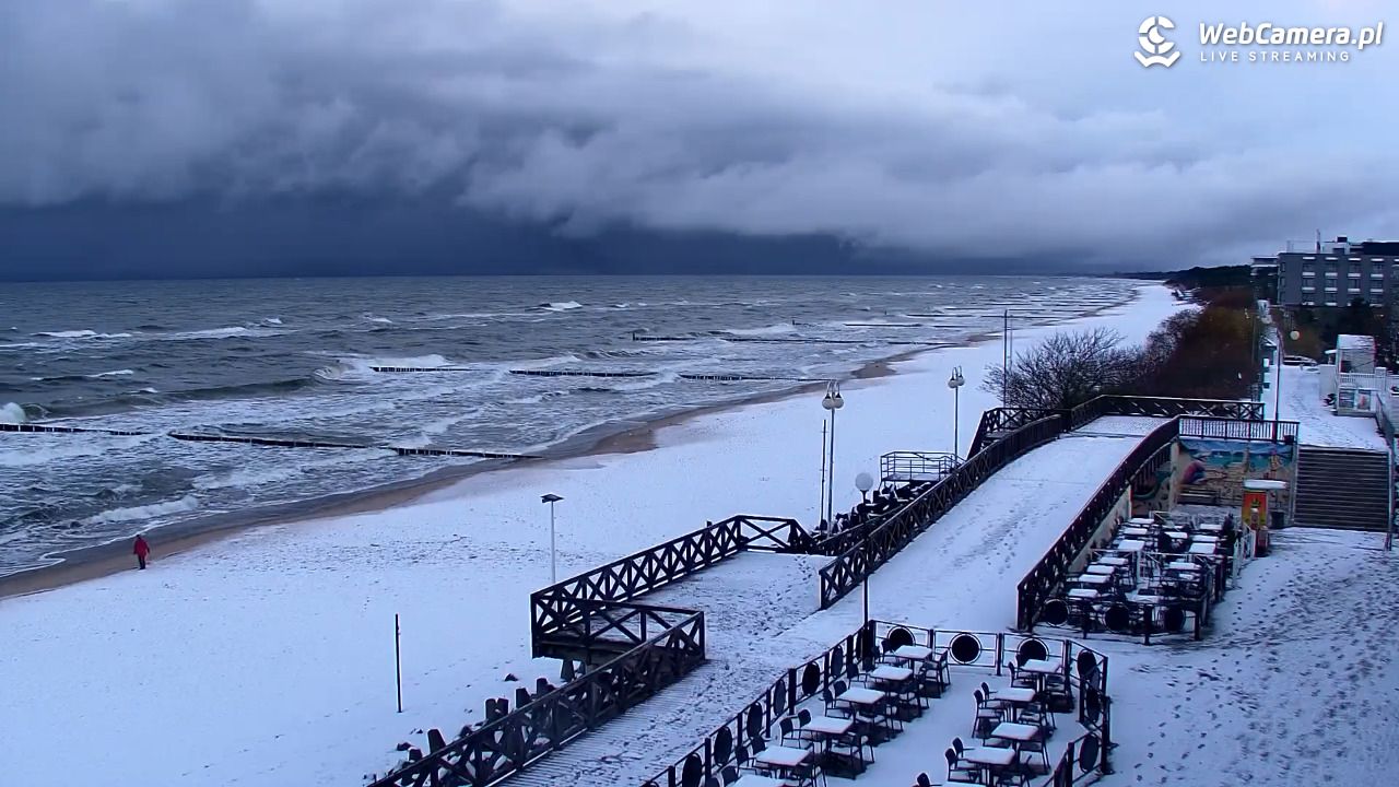 MIELNO - widok na plażę - 21 listopad 2024, 07:34