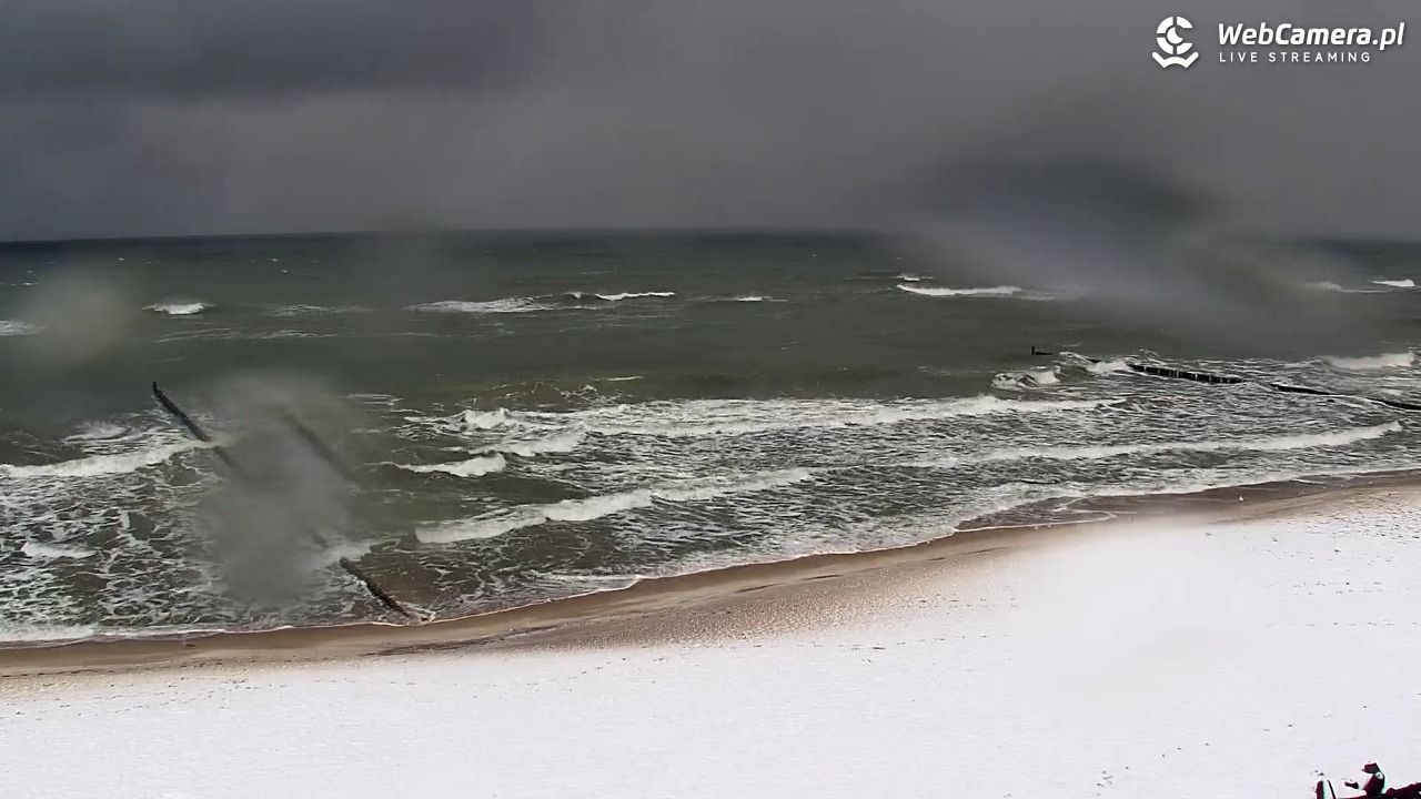 MIELNO - widok na plażę - 21 listopad 2024, 08:59