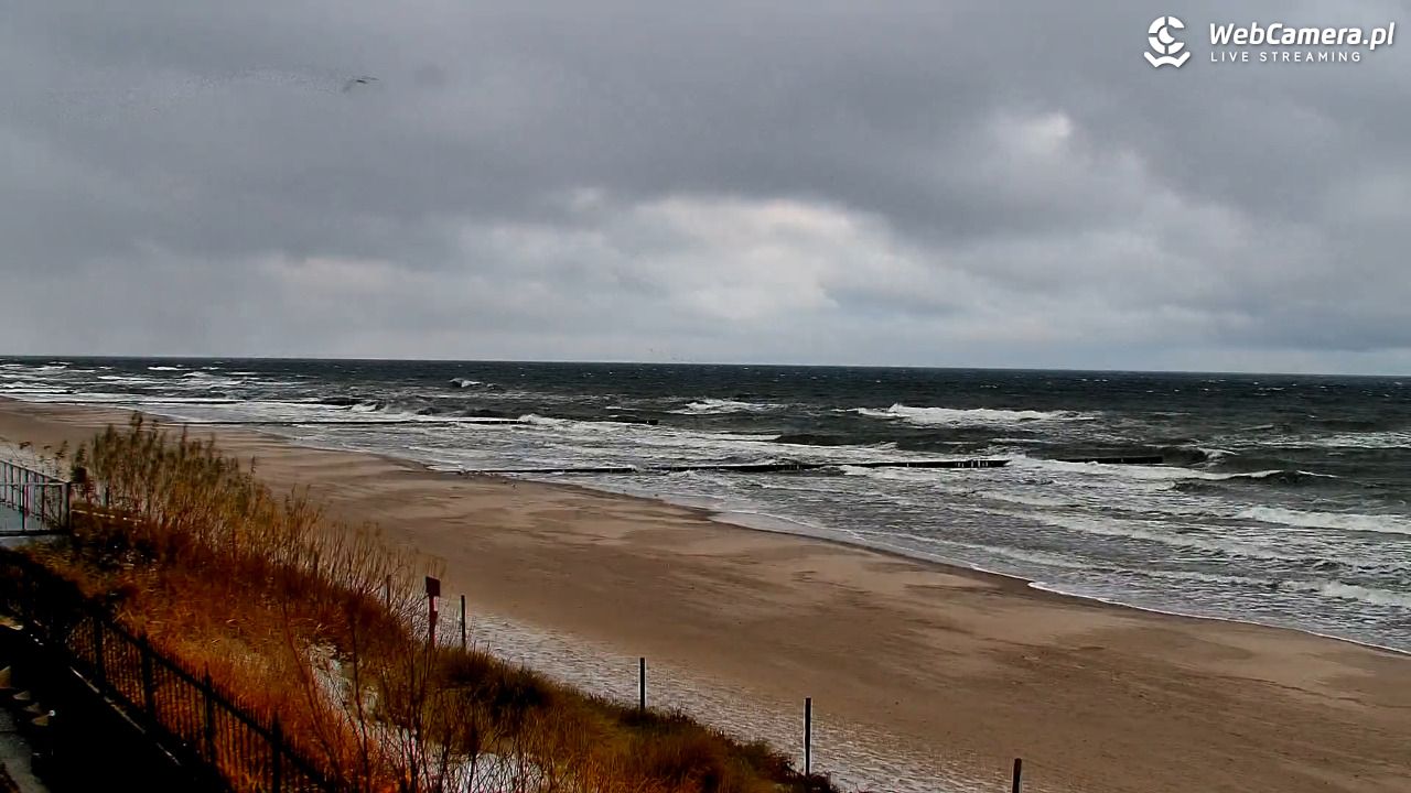 NIECHORZE - widok na plażę i morze - 21 listopad 2024, 07:36