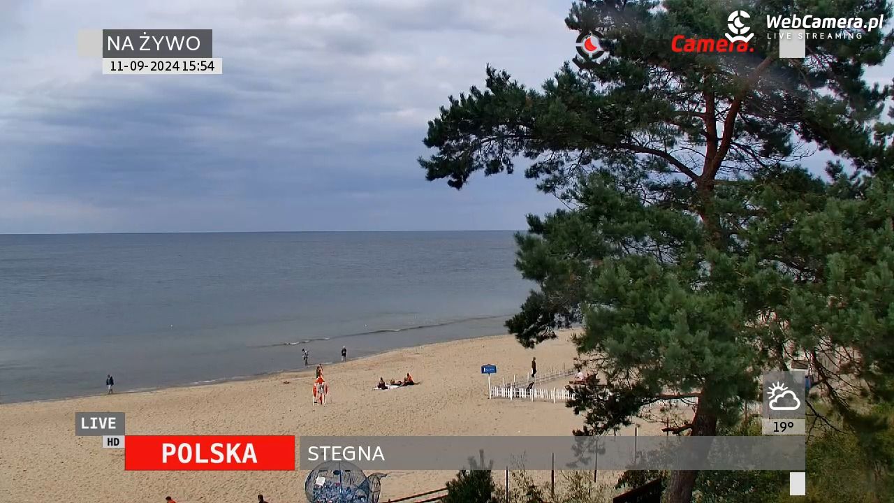 STEGNA  - widok na plażę - 19 listopad 2024, 13:29