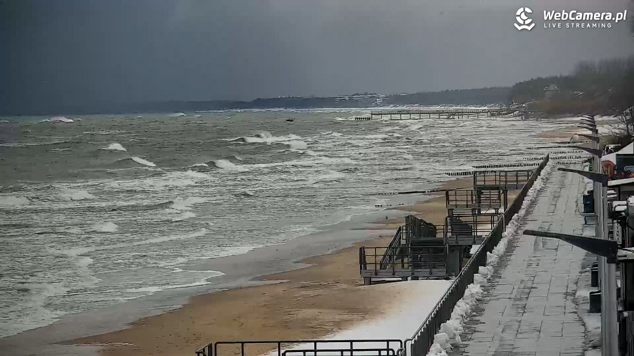 SARBINOWO - widok na plażę - 21 listopad 2024, 09:02