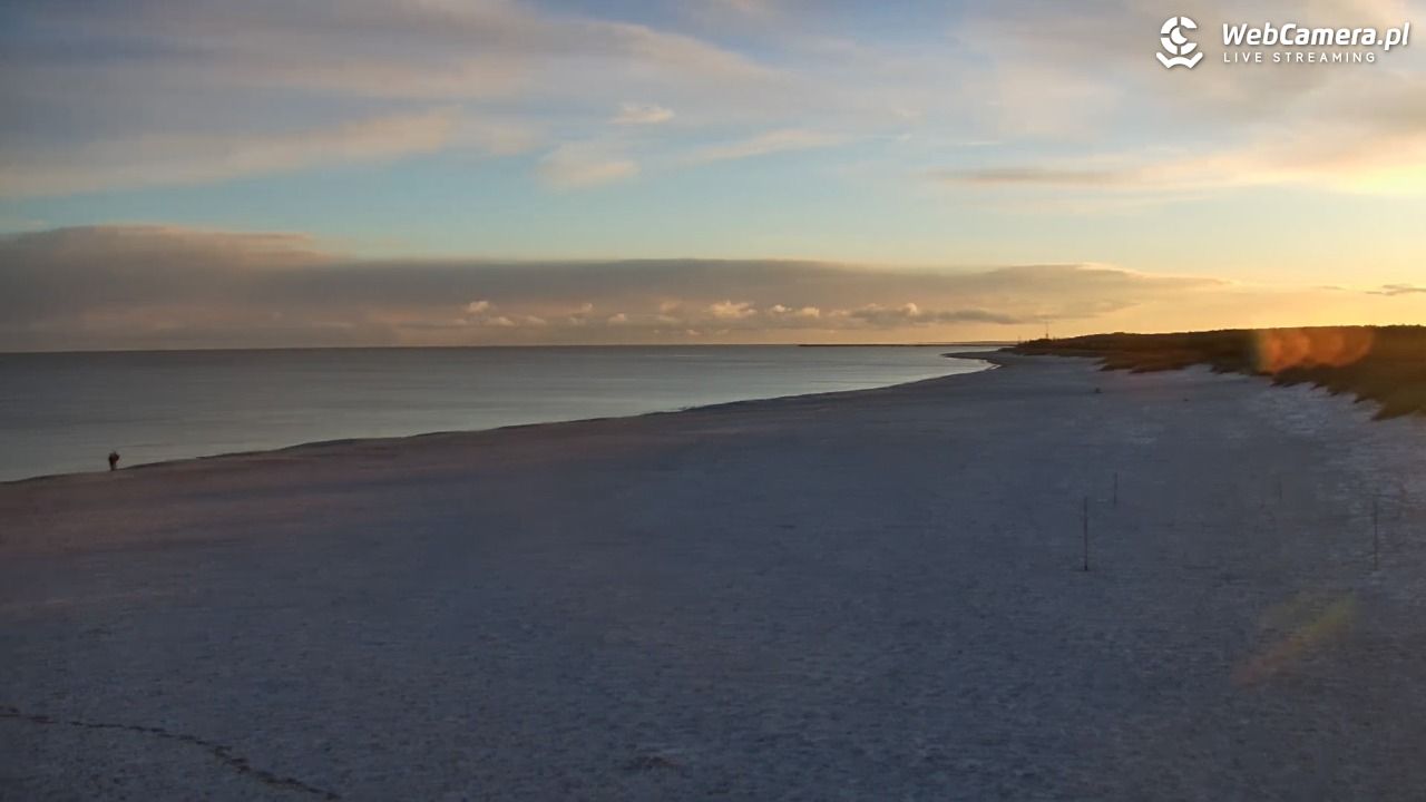 Gdańsk - widok na PLAŻĘ STOGI NOWOŚĆ - 23 listopad 2024, 08:00