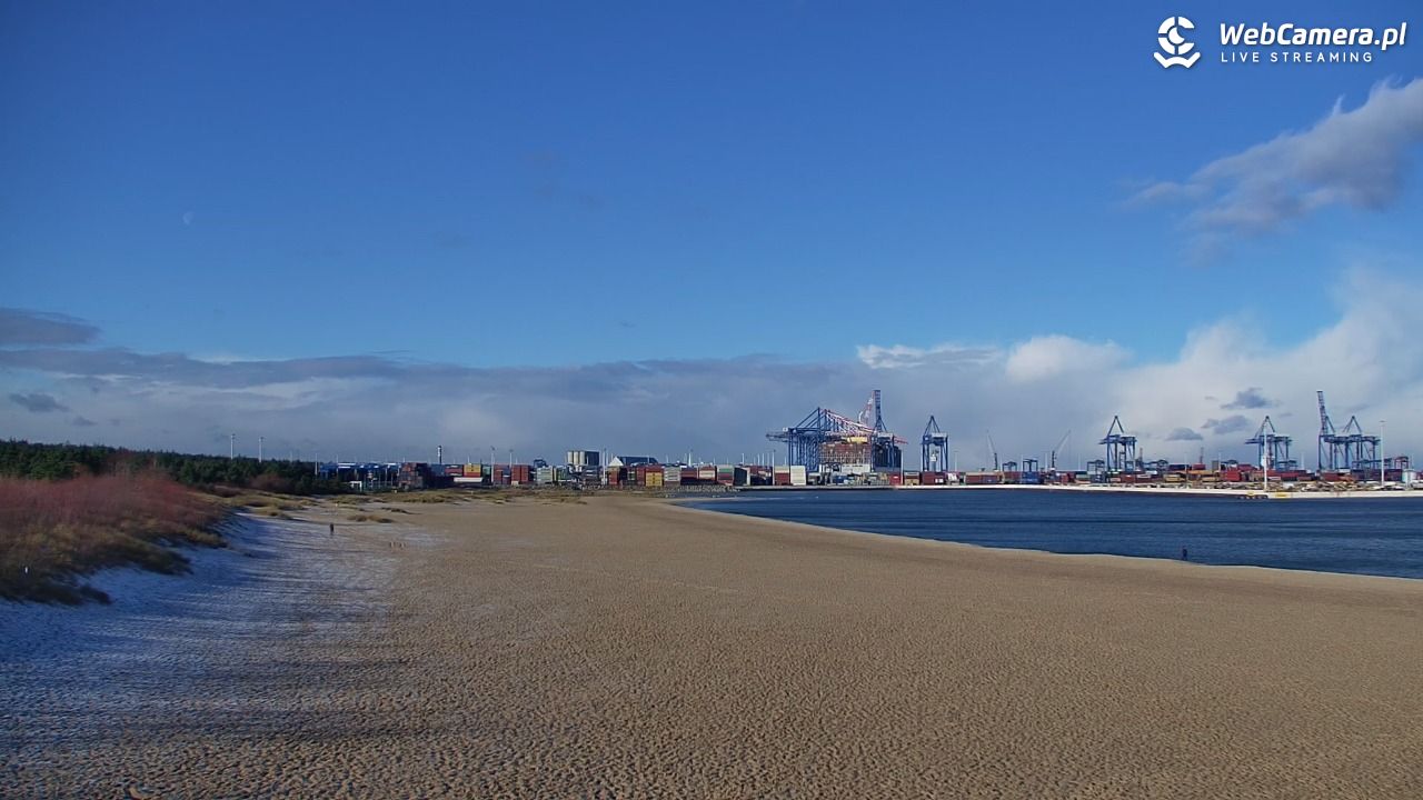 Gdańsk - widok na PLAŻĘ STOGI NOWOŚĆ - 21 listopad 2024, 11:30