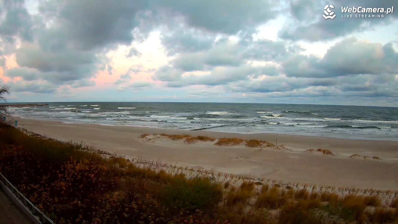 USTKA - widok na plażę - 21 listopad 2024, 07:30