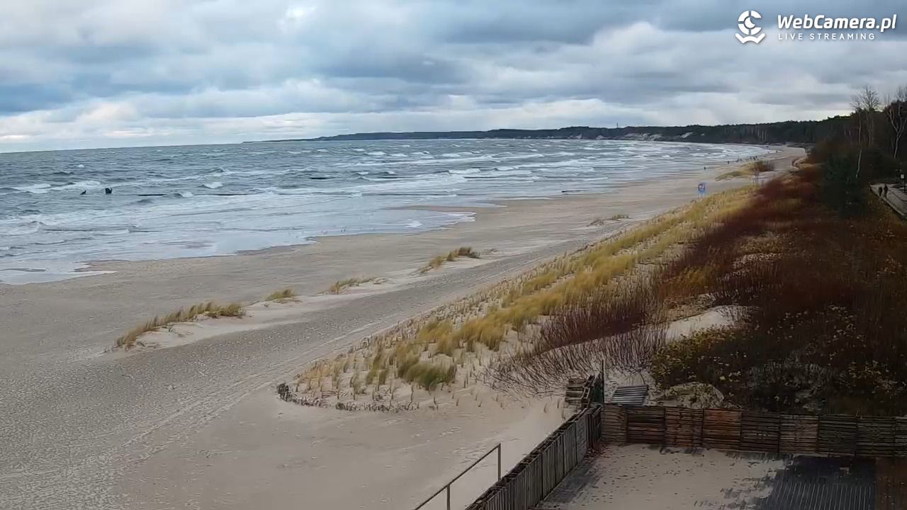 USTKA - widok na plażę - 20 listopad 2024, 10:15