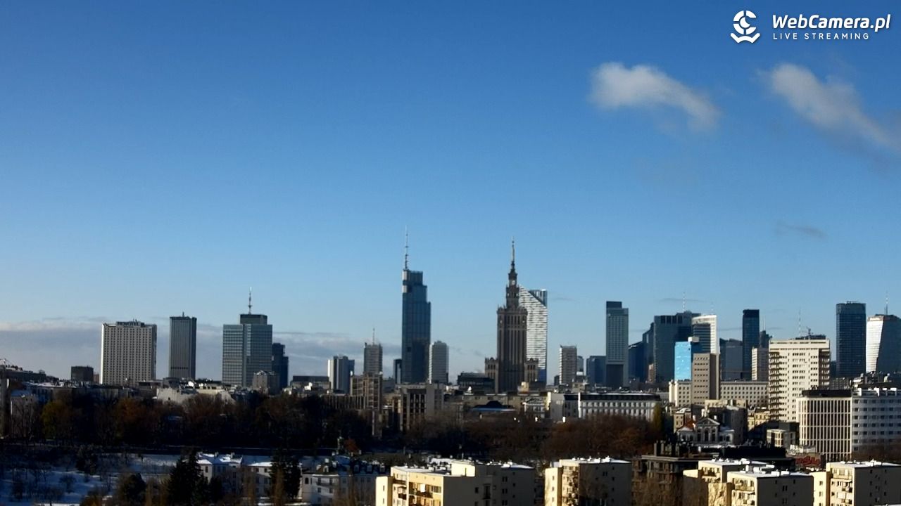 Warszawa - widok na centrum NOWOŚĆ - 23 listopad 2024, 09:19