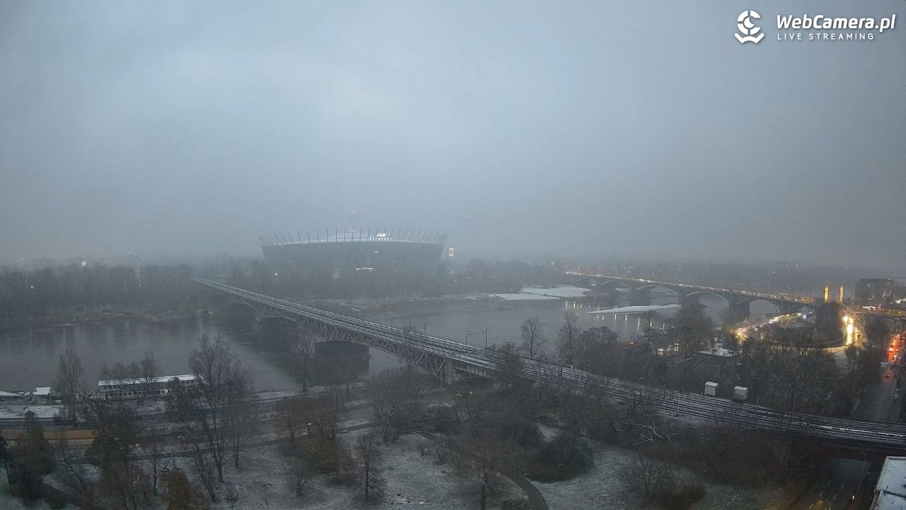 Warszawa - widok na Stadion Narodowy - 21 listopad 2024, 06:55