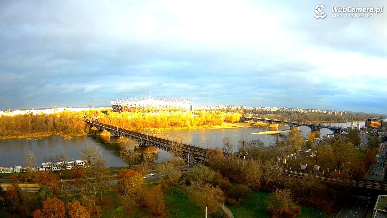 Warszawa - widok na Stadion Narodowy - 21 listopad 2024, 14:15