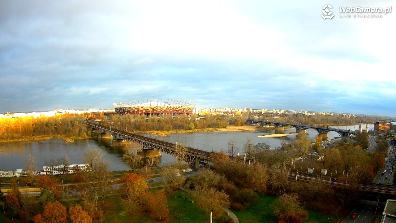 Warszawa - widok na Stadion Narodowy - 21 listopad 2024, 14:16