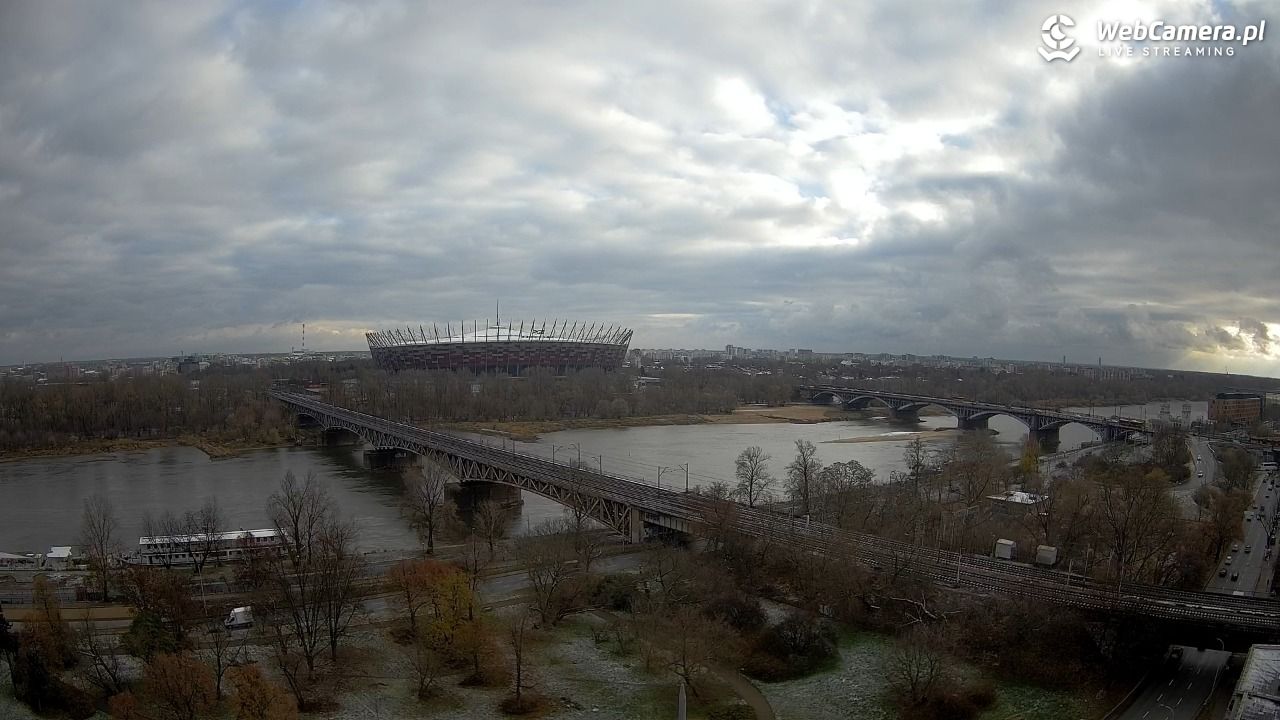 Warszawa - widok na Stadion Narodowy - 21 listopad 2024, 09:40