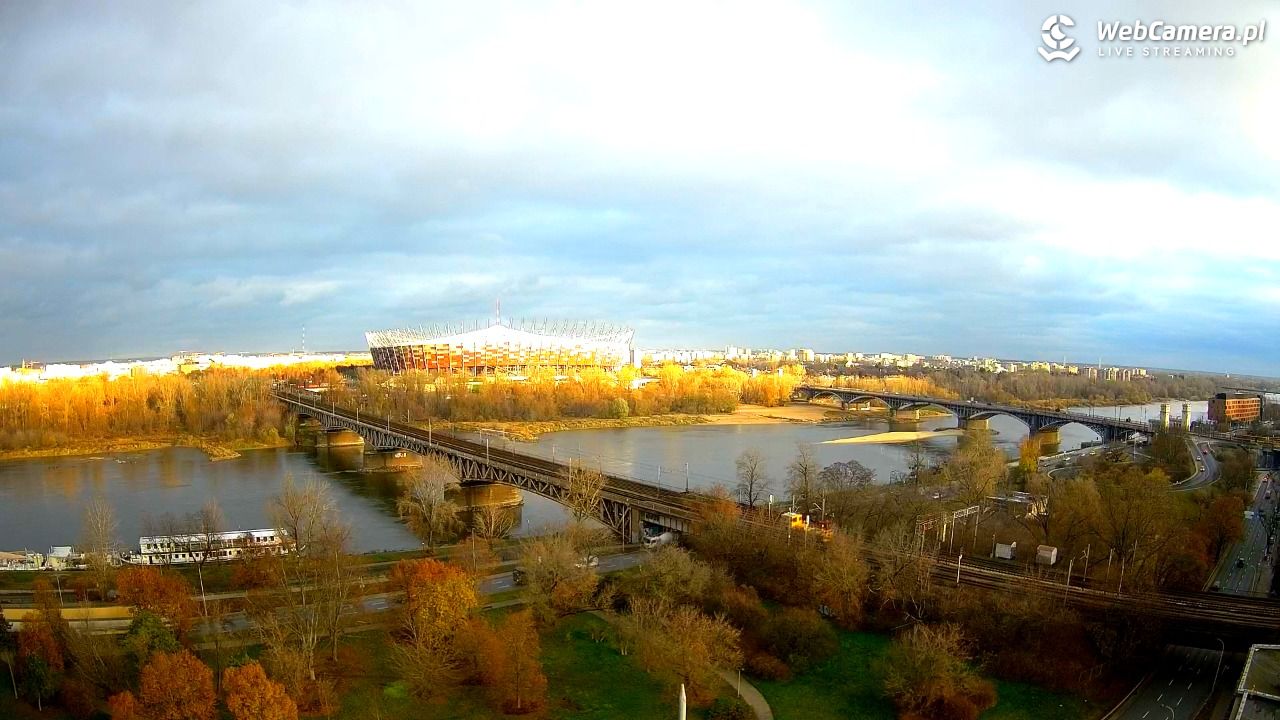 Warszawa - widok na Stadion Narodowy - 21 listopad 2024, 14:16