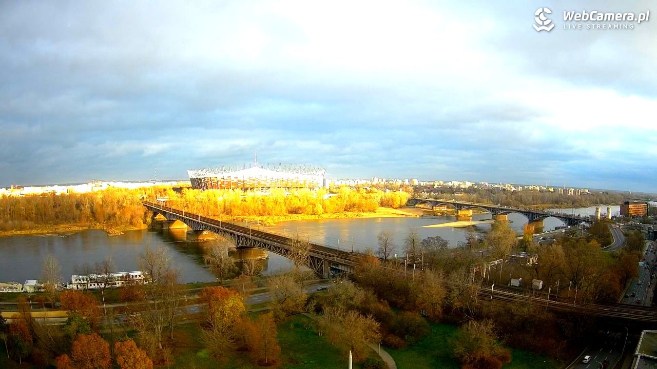 Warszawa - widok na Stadion Narodowy - 21 listopad 2024, 14:15