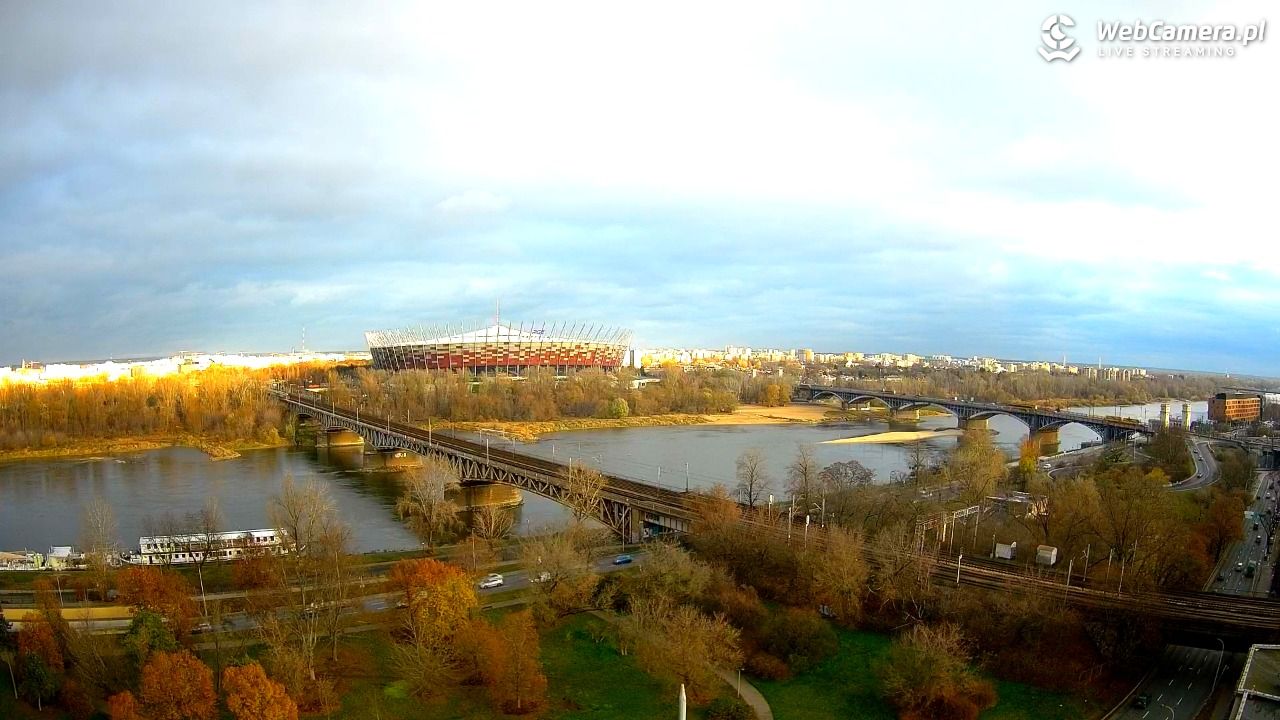 Warszawa - widok na Stadion Narodowy - 21 listopad 2024, 14:16