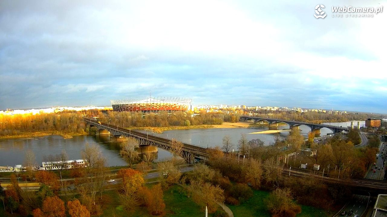 Warszawa - widok na Stadion Narodowy - 21 listopad 2024, 14:16