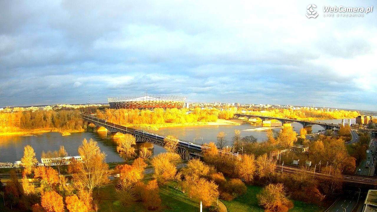 Warszawa - widok na Stadion Narodowy - 21 listopad 2024, 14:13