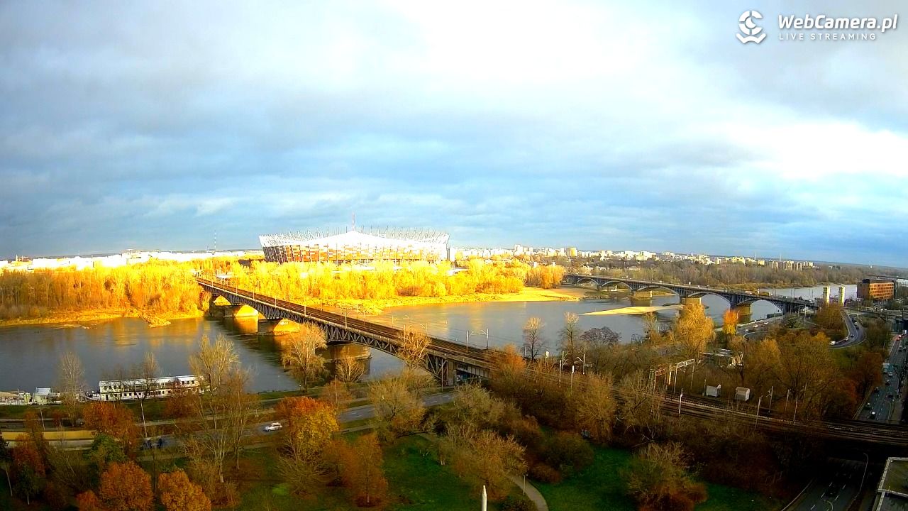 Warszawa - widok na Stadion Narodowy - 21 listopad 2024, 14:15