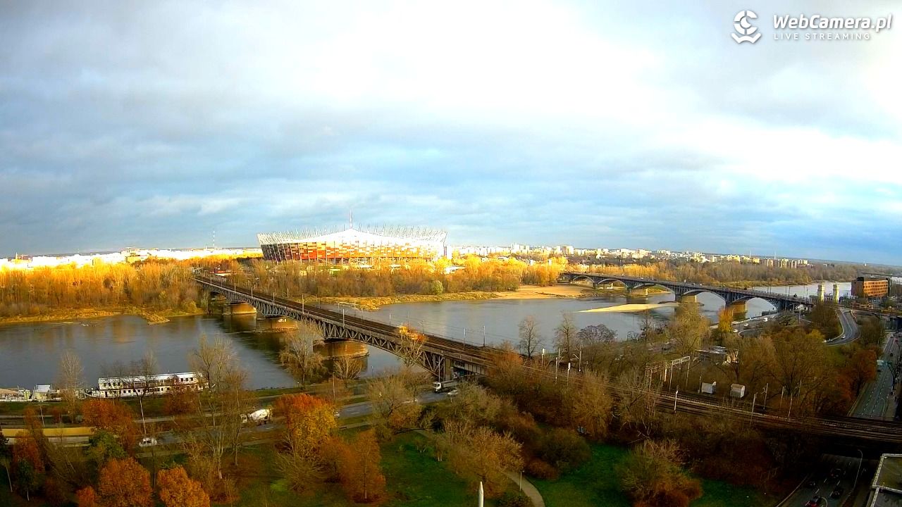 Warszawa - widok na Stadion Narodowy - 21 listopad 2024, 14:16