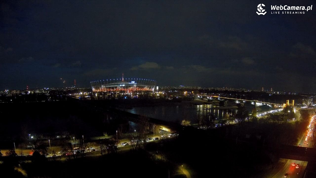 Warszawa - widok na Stadion Narodowy - 18 listopad 2024, 16:31