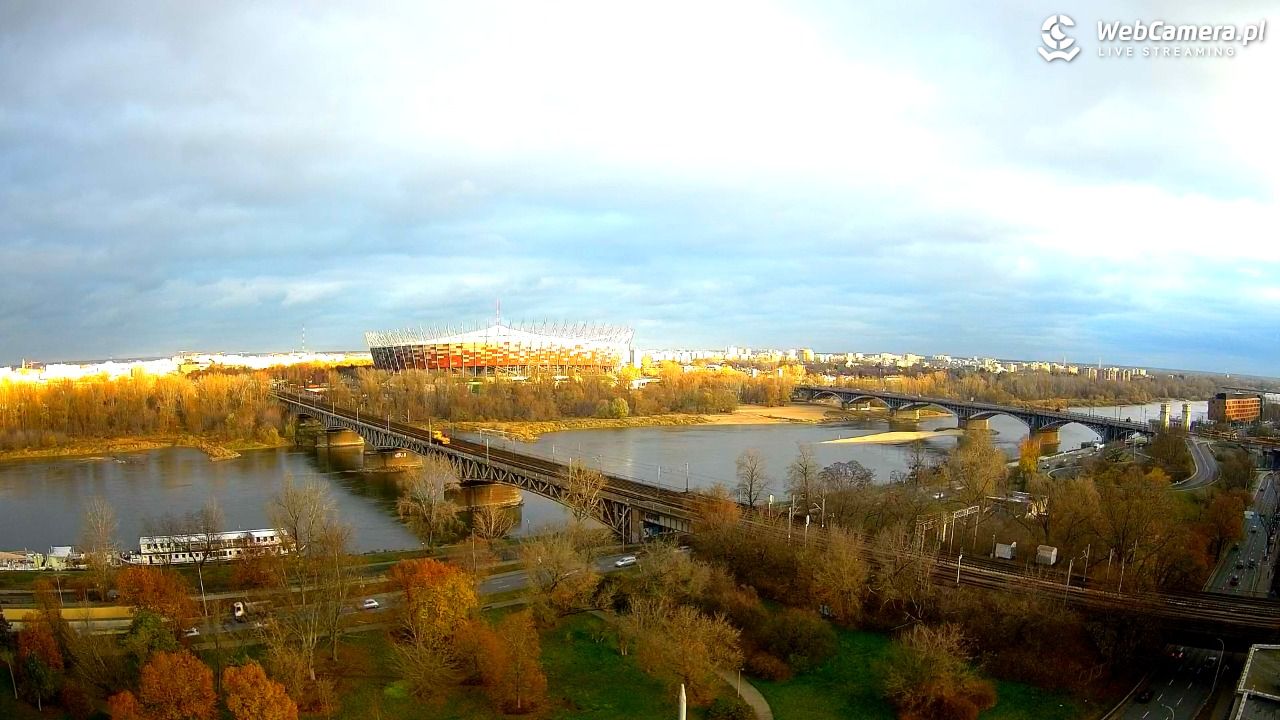 Warszawa - widok na Stadion Narodowy - 21 listopad 2024, 14:16