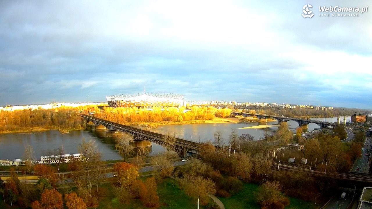 Warszawa - widok na Stadion Narodowy - 21 listopad 2024, 14:15