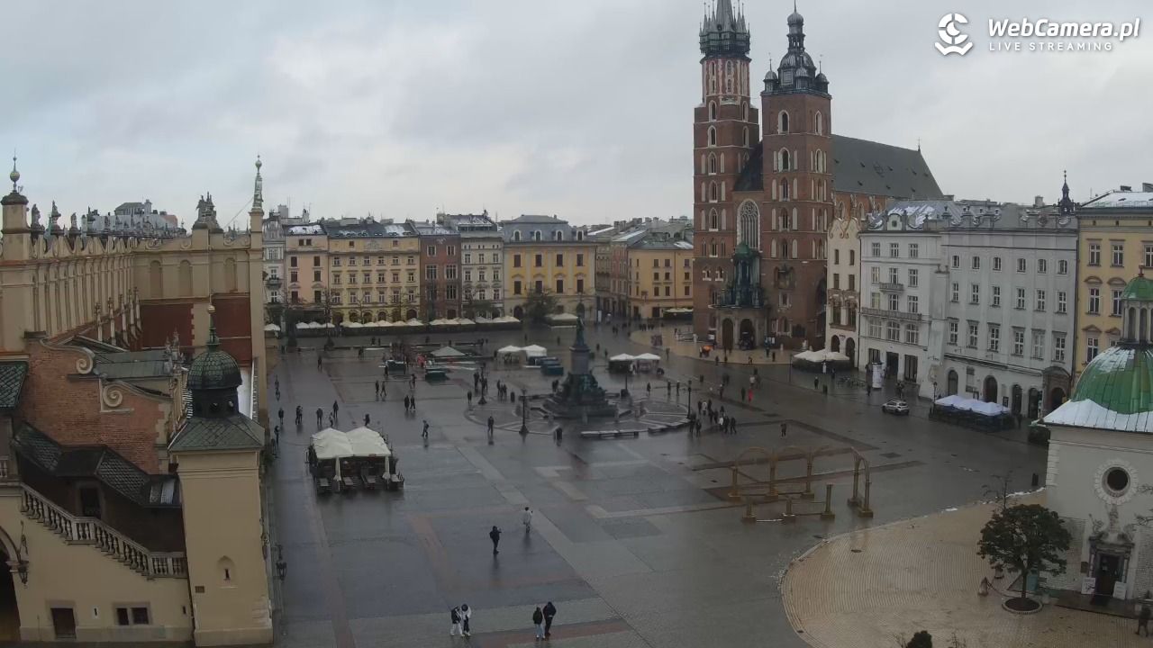 Kraków - widok na Rynek z hotelu - 22 listopad 2024, 10:04