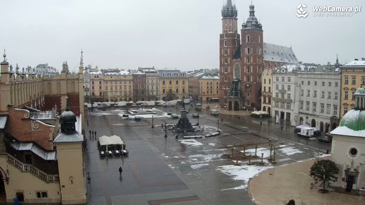 Kraków - widok na Rynek z hotelu - 22 listopad 2024, 08:16