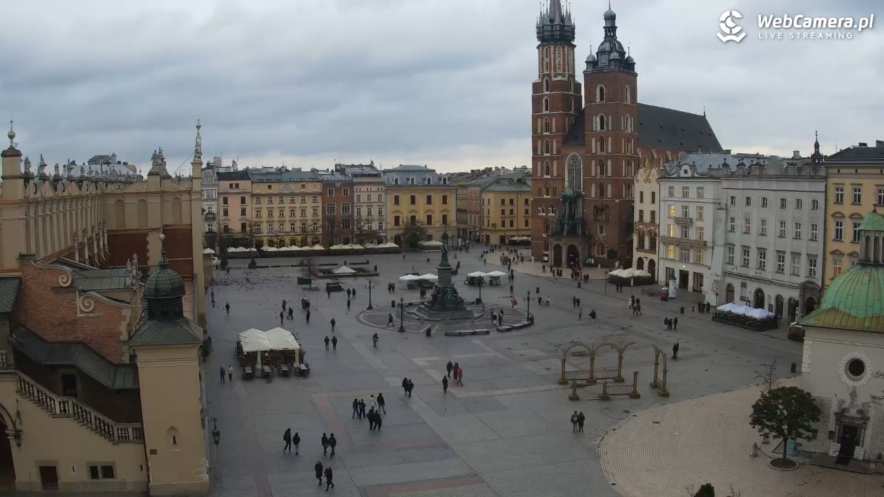 Kraków - widok na Rynek z hotelu - 20 listopad 2024, 14:22