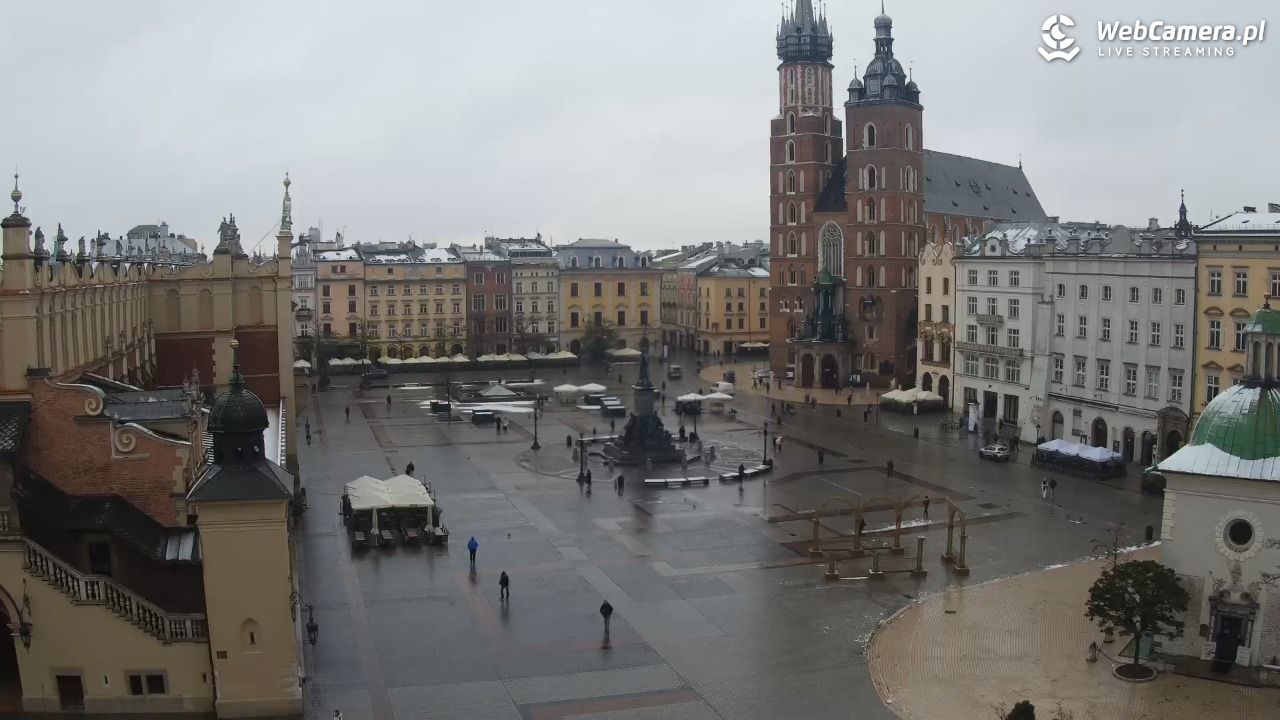 Kraków - widok na Rynek z hotelu - 22 listopad 2024, 09:26