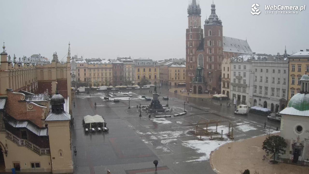 Kraków - widok na Rynek z hotelu - 22 listopad 2024, 07:47