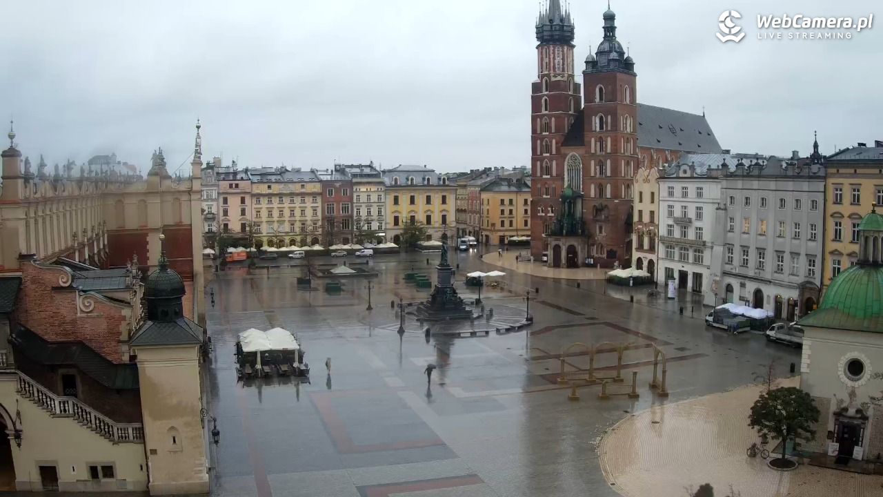 Kraków - widok na Rynek z hotelu - 20 listopad 2024, 08:16