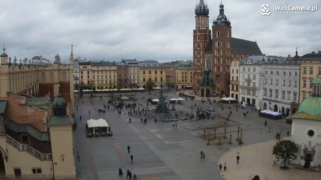 Kraków - widok na Rynek z hotelu - 20 listopad 2024, 12:32