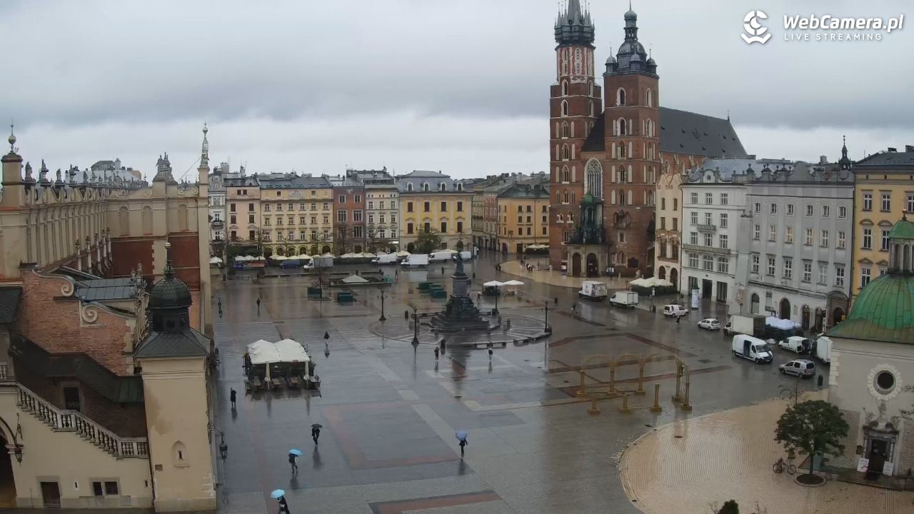 Kraków - widok na Rynek z hotelu - 20 listopad 2024, 08:54