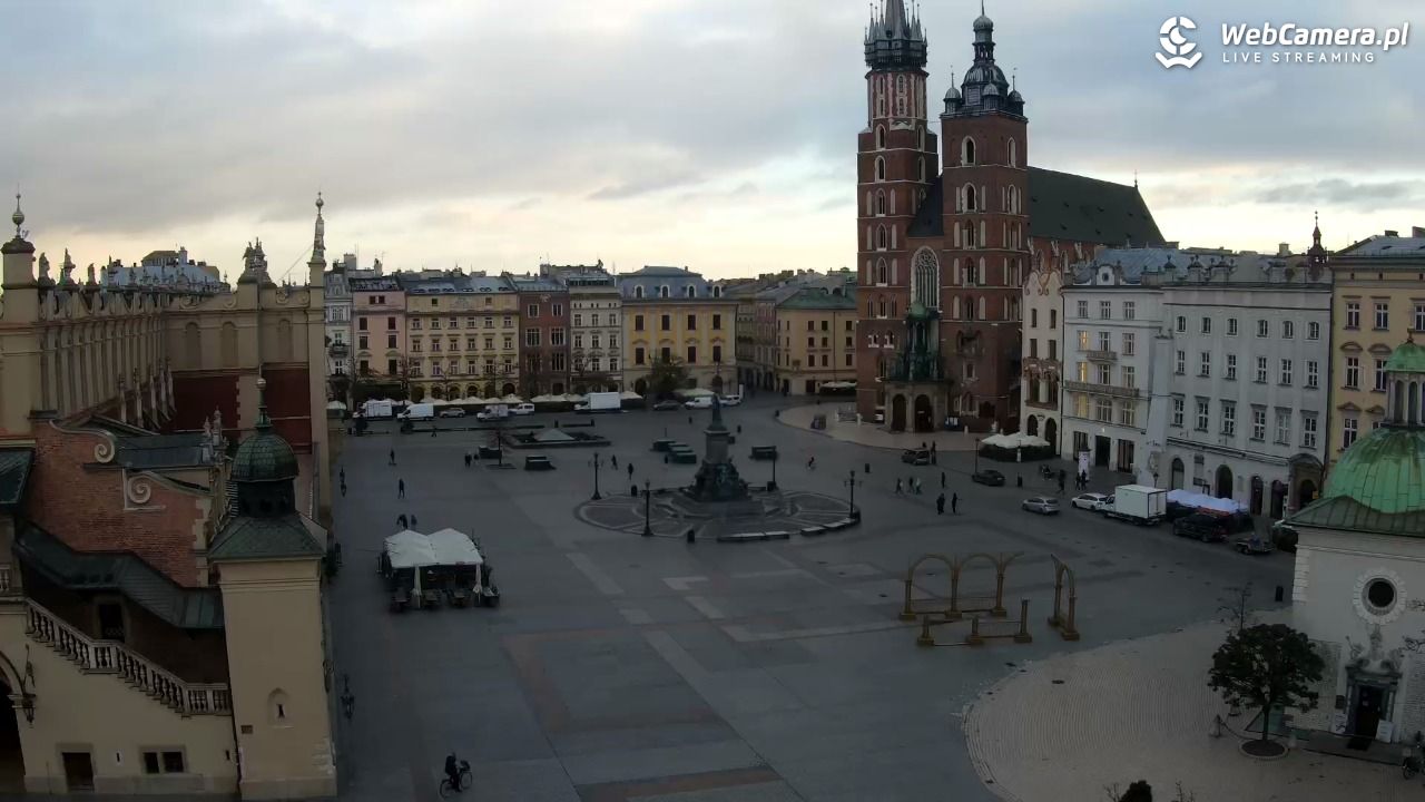 Kraków - widok na Rynek z hotelu - 21 listopad 2024, 08:28