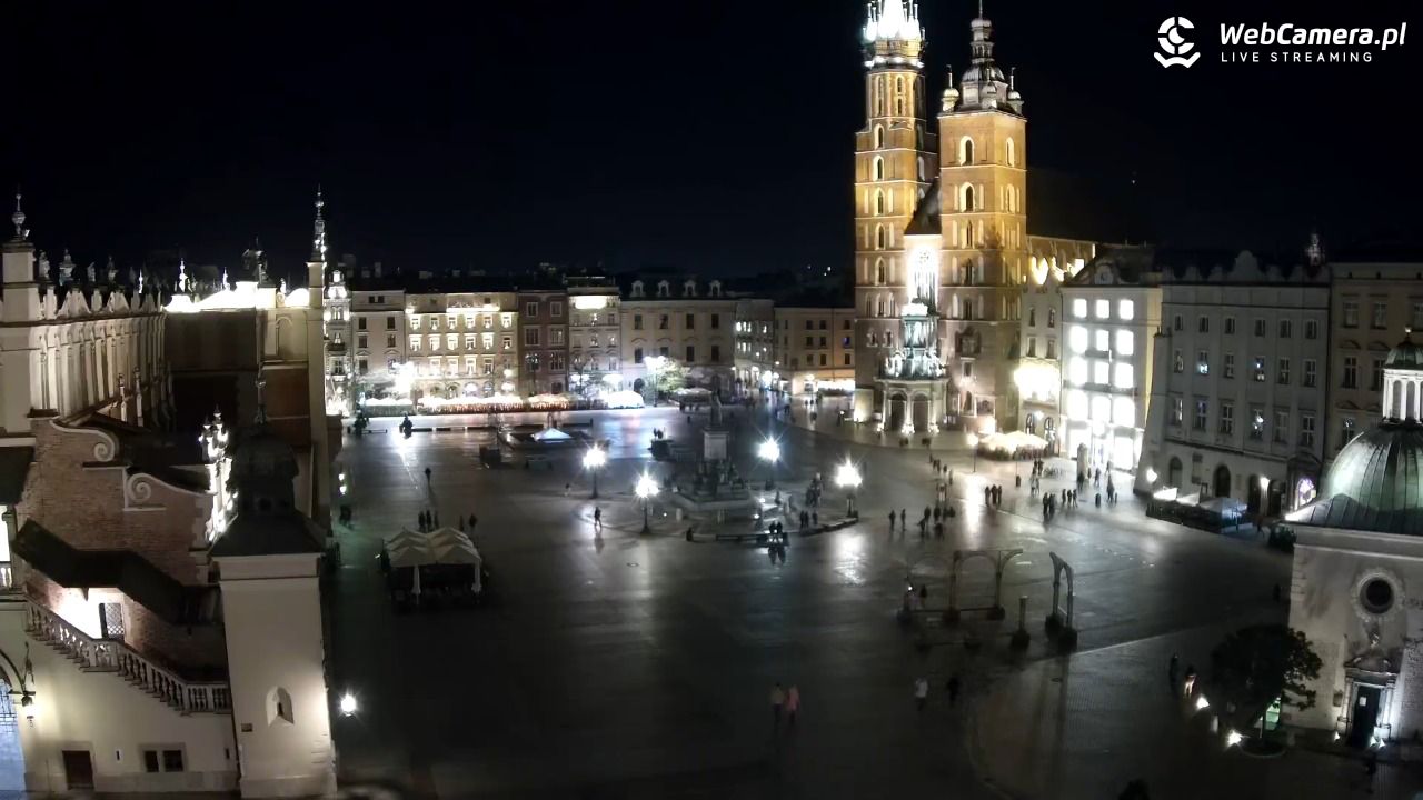 Kraków - widok na Rynek z hotelu - 21 listopad 2024, 23:20