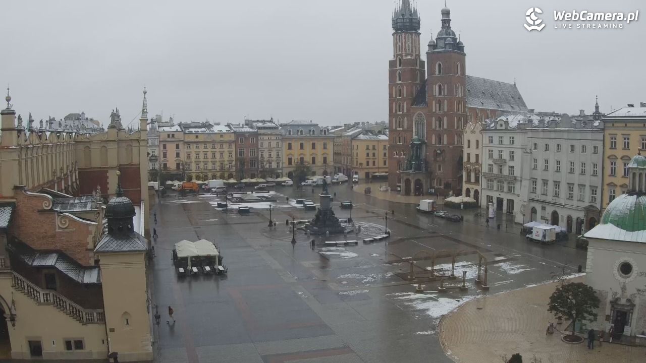 Kraków - widok na Rynek z hotelu - 22 listopad 2024, 08:44