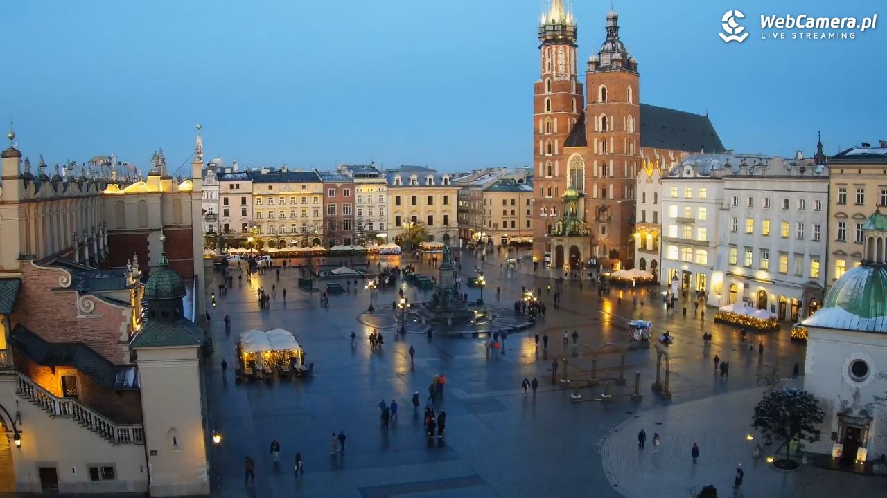 Kraków - widok na Rynek z hotelu - 21 listopad 2024, 16:07