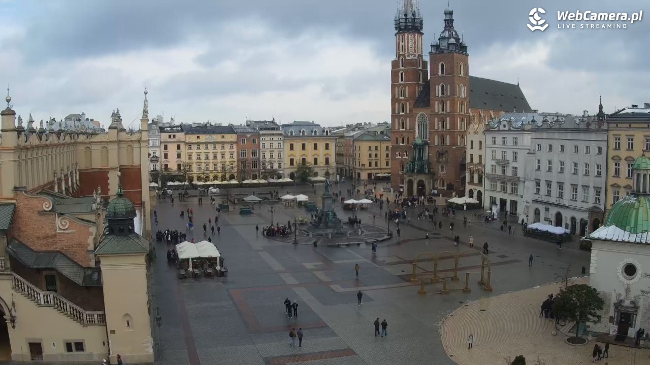 Kraków - widok na Rynek z hotelu - 22 listopad 2024, 11:04